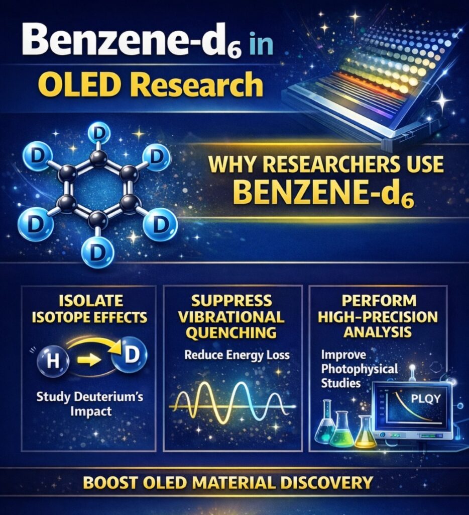 Benzene-d6 in OLED Research