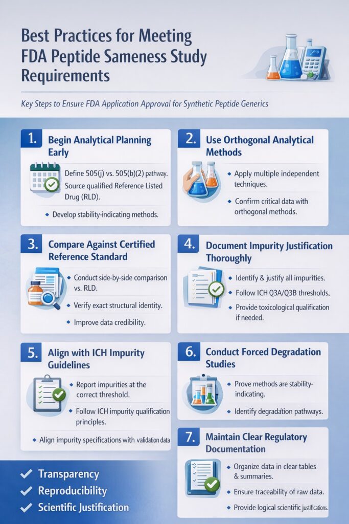 Best Practices for Meeting FDA Peptide Sameness Study Requirements