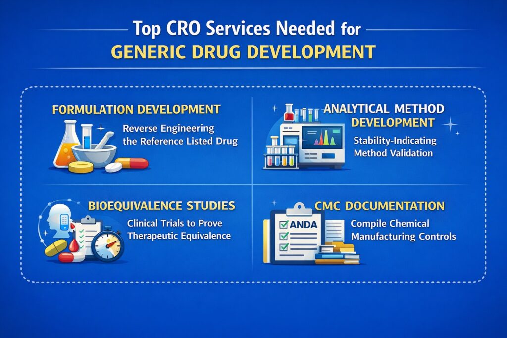 CRO Services for Generic Drug Development