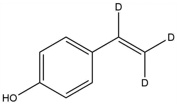 Deuterated 4-Hydroxystyrene-α,β,β-d3 | CAS 2628-17-3