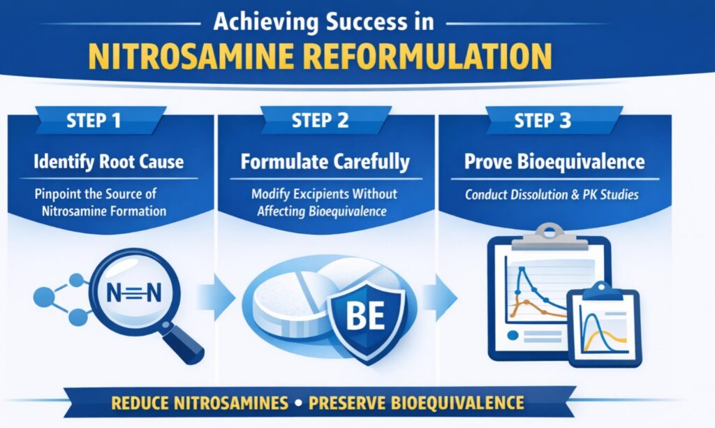 Nitrosamine Reformulation Strategy