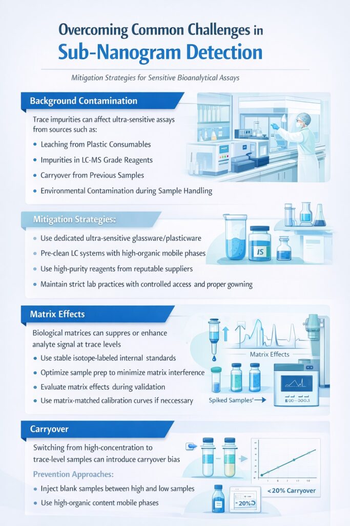 Overcoming Common Challenges in Sub-Nanogram Detection