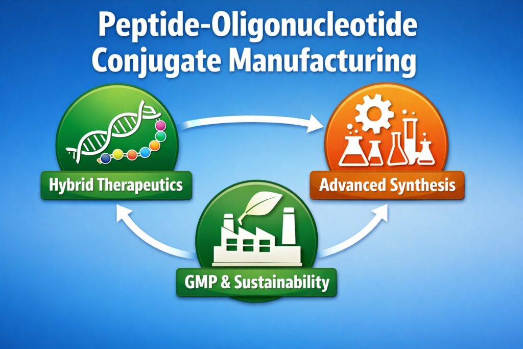 Peptide Oligonucleotide Conjugate Manufacturing