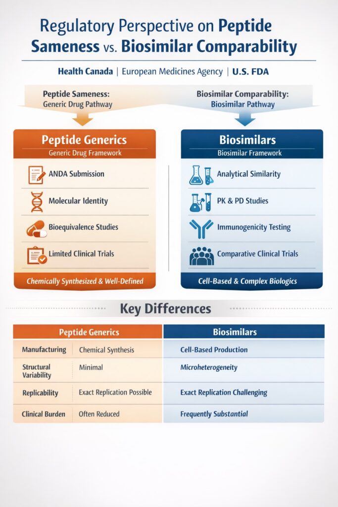 Peptide Sameness Study vs Biosimilar Comparability Core Scientific Difference Peptide Sameness Study vs Biosimilar Comparability: Core Scientific Difference