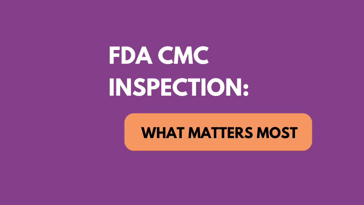 FDA CMC Inspection