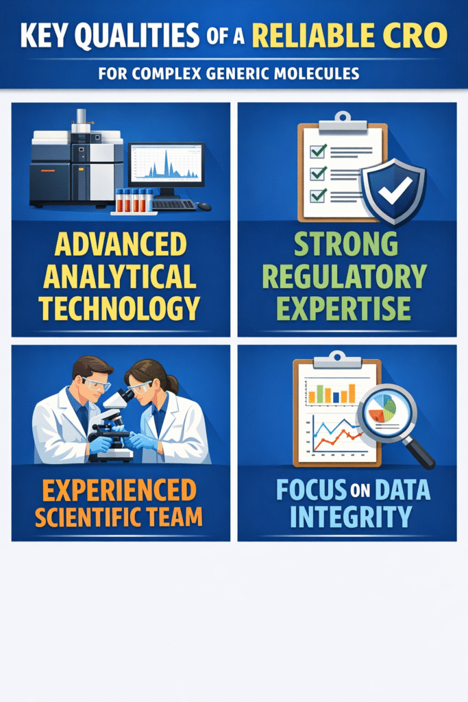 Reliable CRO for Generic Drugs 