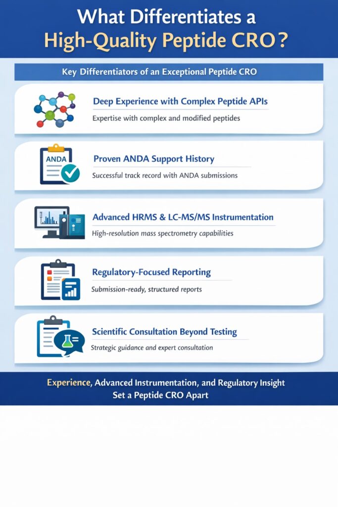 What Differentiates a High-Quality Peptide CRO 