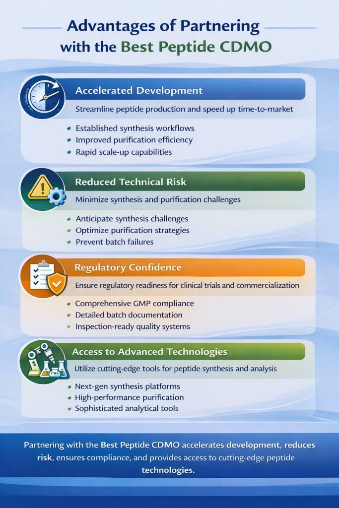 Advantages of Partnering with the Best Peptide CDMO Advantages of Partnering with the Best Peptide CDMO