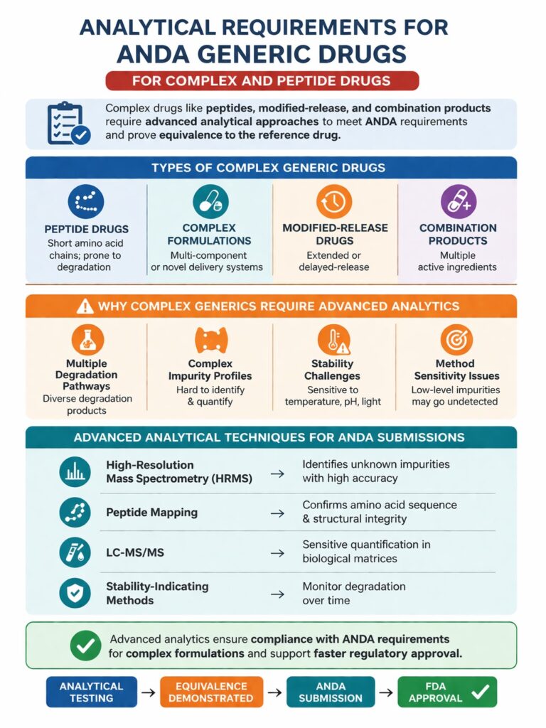 Analytical Requirements ANDA Generic Drugs for Complex and Peptide Drugs Analytical Requirements ANDA Generic Drugs for Complex and Peptide Drugs