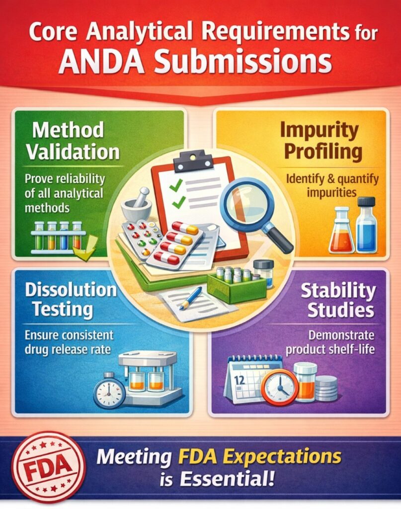 Analytical Requirements for ANDA Submissions