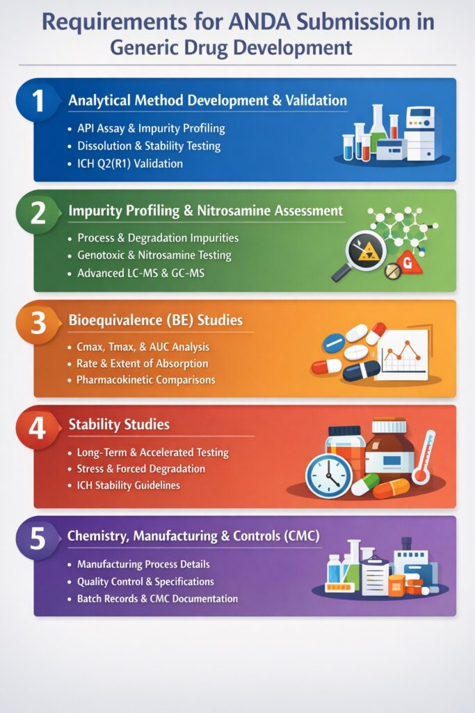 Core Requirements for ANDA Submission Generic Drugs