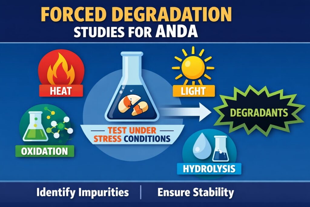 Forced Degradation Studies for ANDA