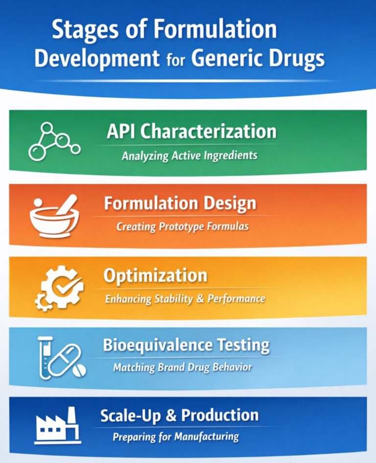 Formulation Development Table Formulation Development for Generic Drug Development
