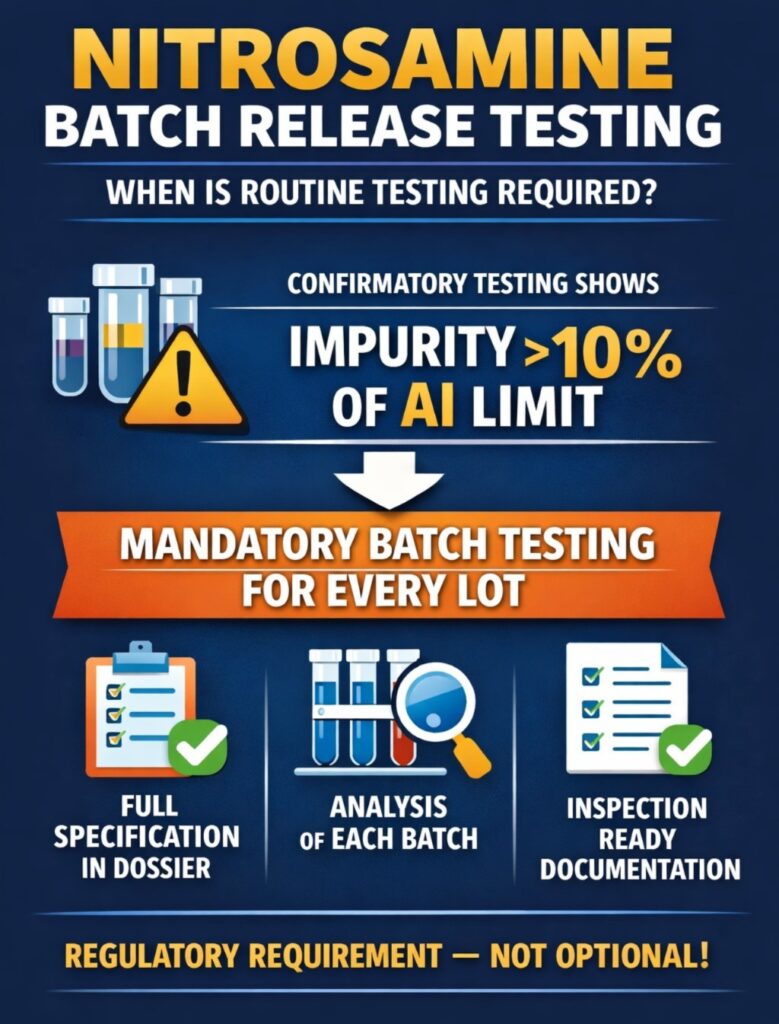 Nitrosamine Batch Release Testing Requirement