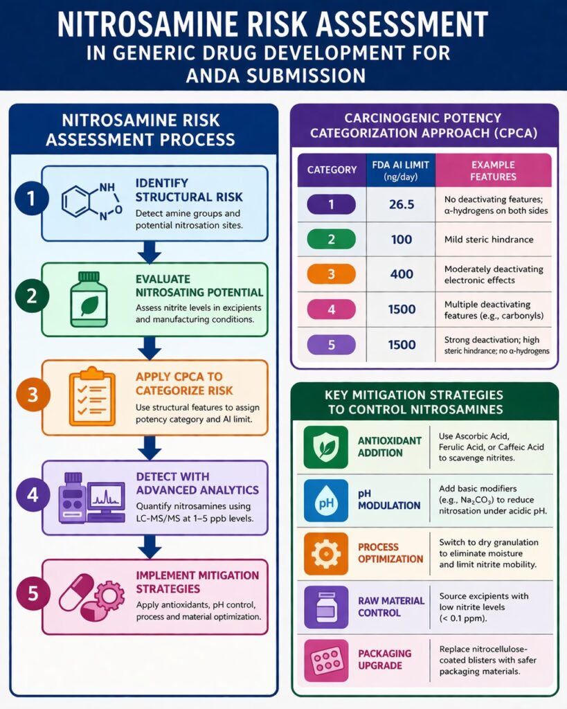 Nitrosamine Risk Assessment in Generic Drugs 