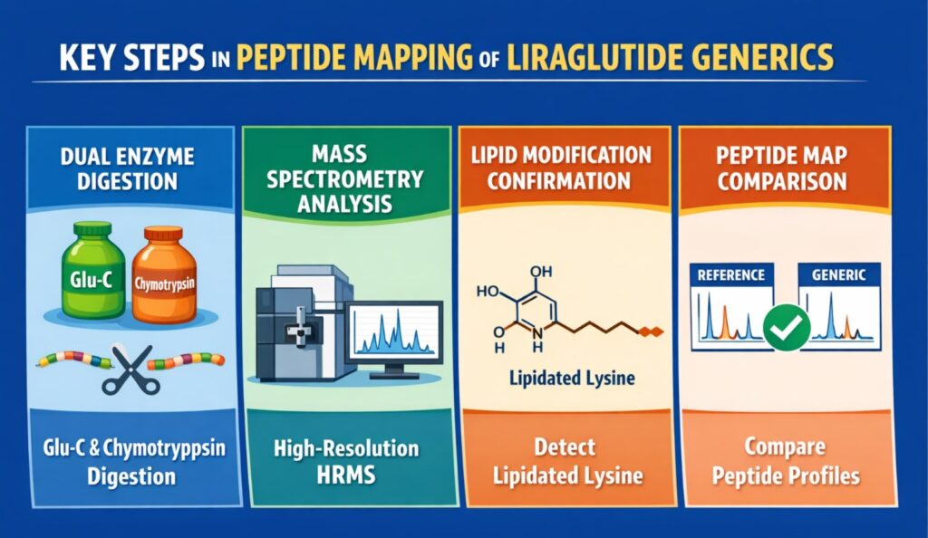 Peptide Mapping Study of Liraglutide