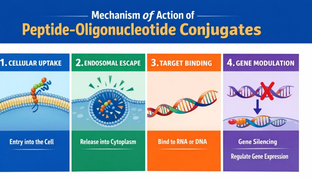 Peptide Oligonucleotide Conjugates Mechanism of Action