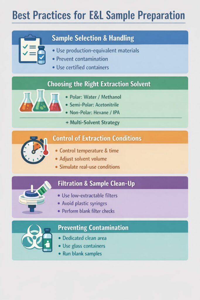 Step-by-Step E&L Sample Preparation Best Practices
