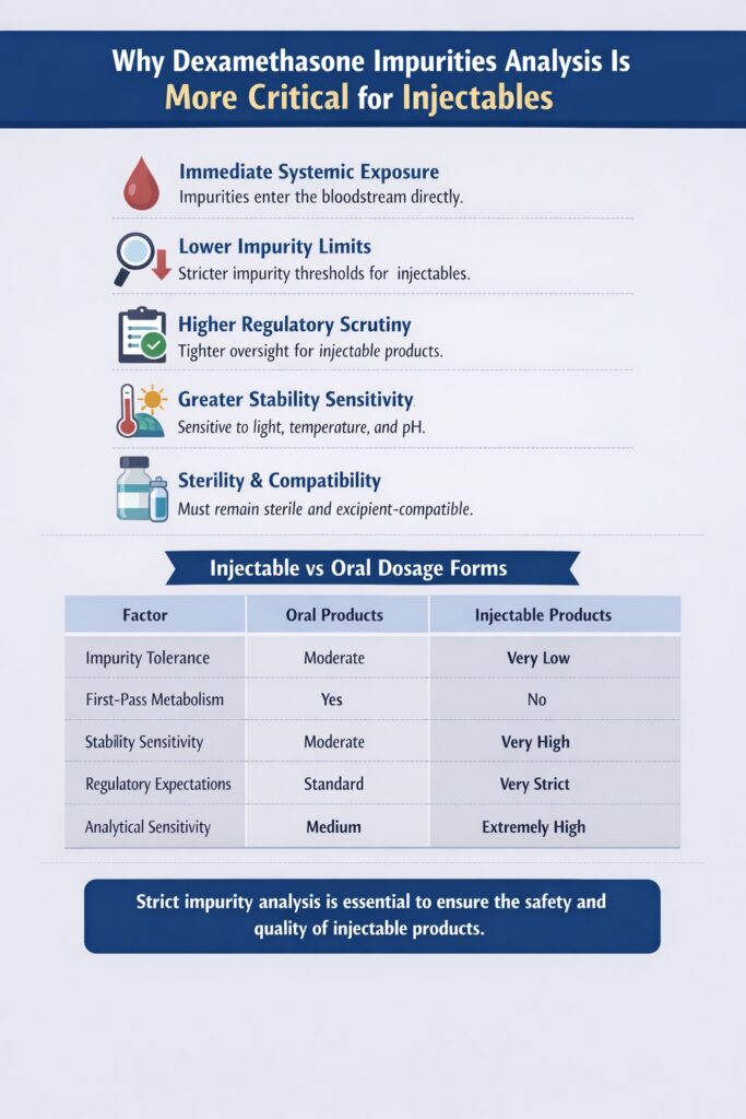 Why Dexamethasone Impurities Analysis Is More Critical for Injectables