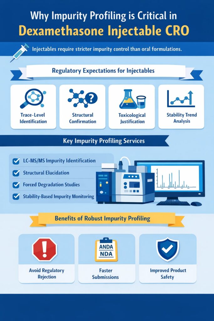 Why Impurity Profiling Is Critical in a Dexamethasone Injectable CRO