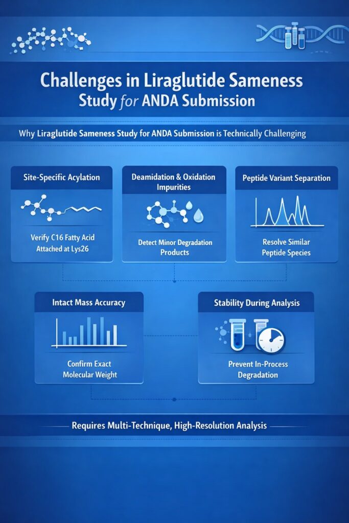 Why Is Liraglutide Sameness Study for ANDA Submission Technically Challenging?