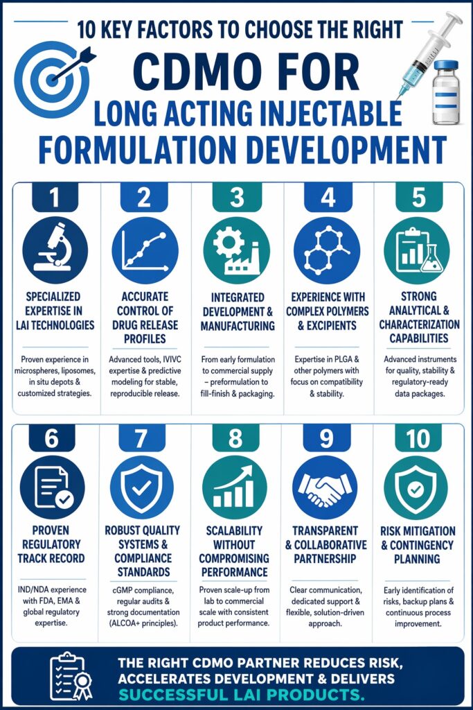 CDMO for Long Acting Injectable Formulation Development
