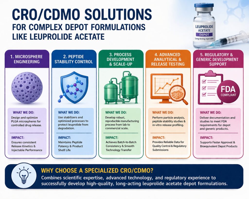 CRO for Leuprolide Depot Development