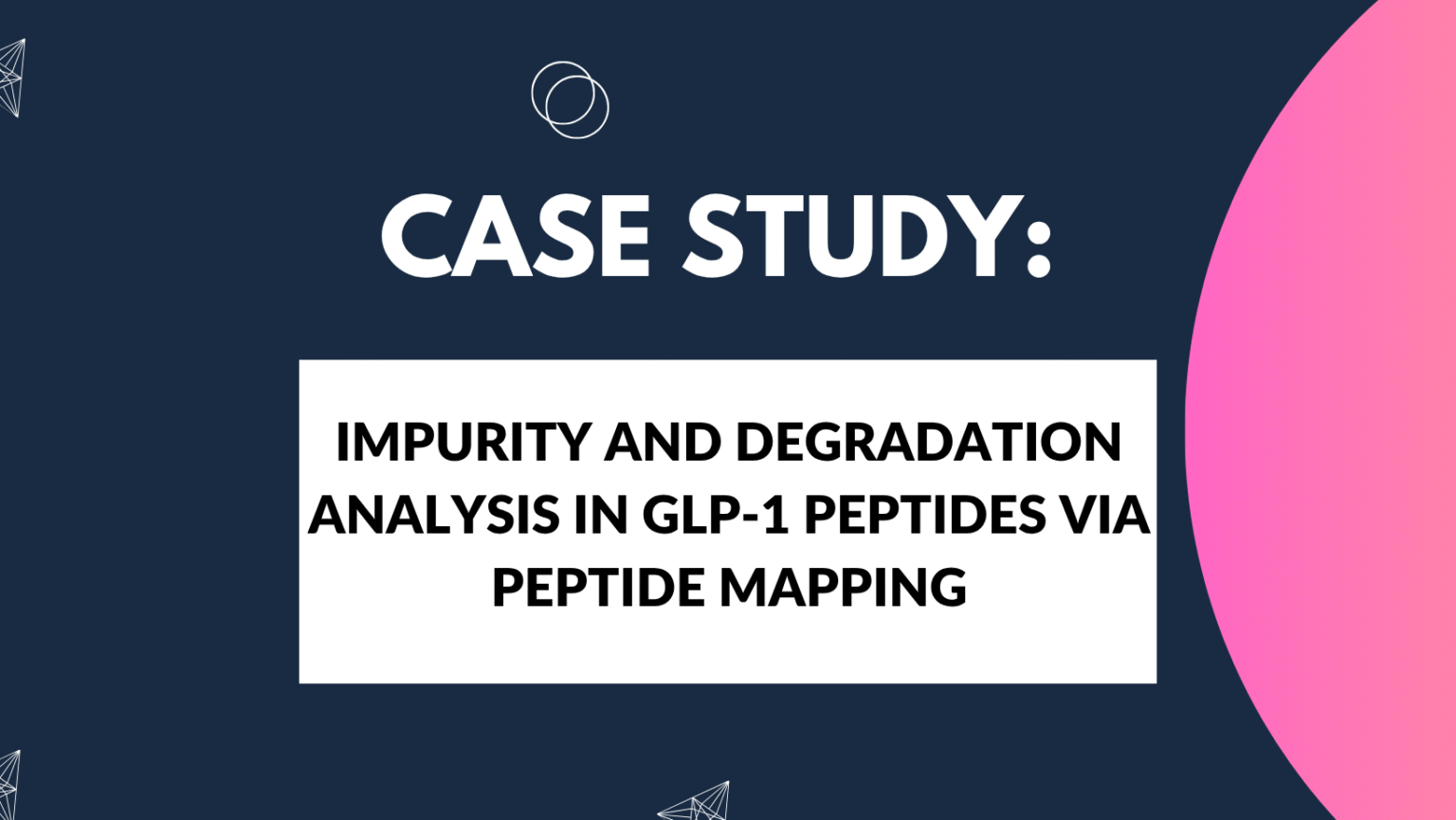 Case Study: Impurity and Degradation Analysis in GLP-1 Peptides via Peptide Mapping