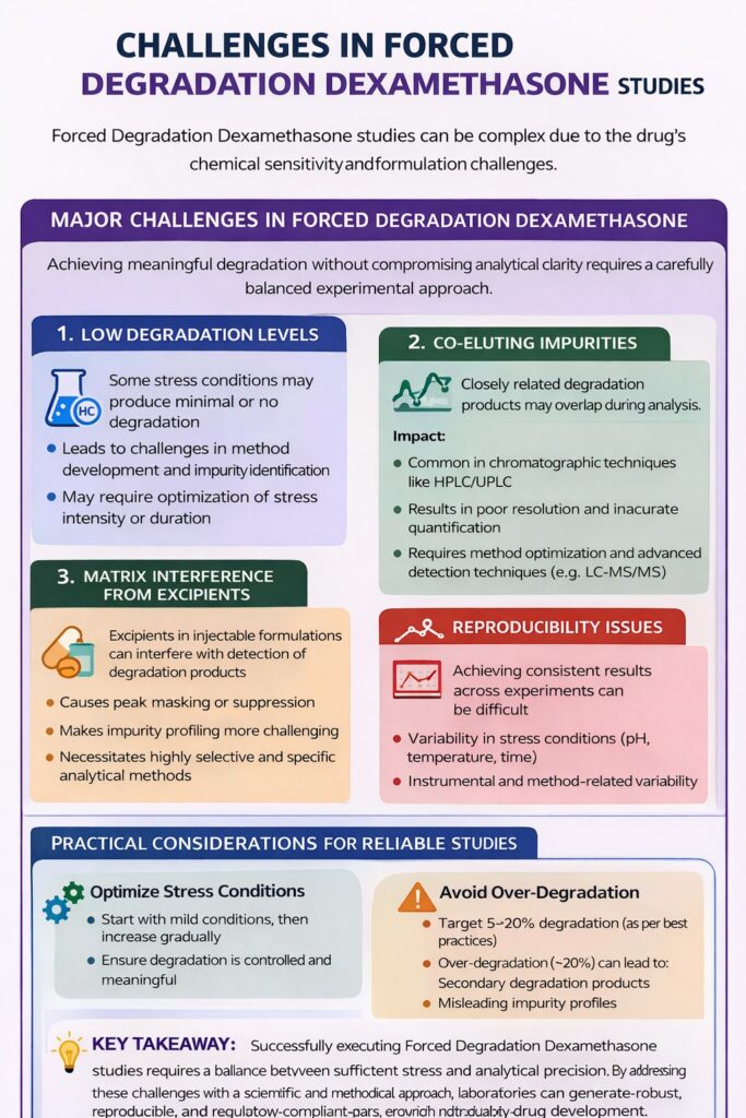 Challenges in Forced Degradation Dexamethasone Studies
