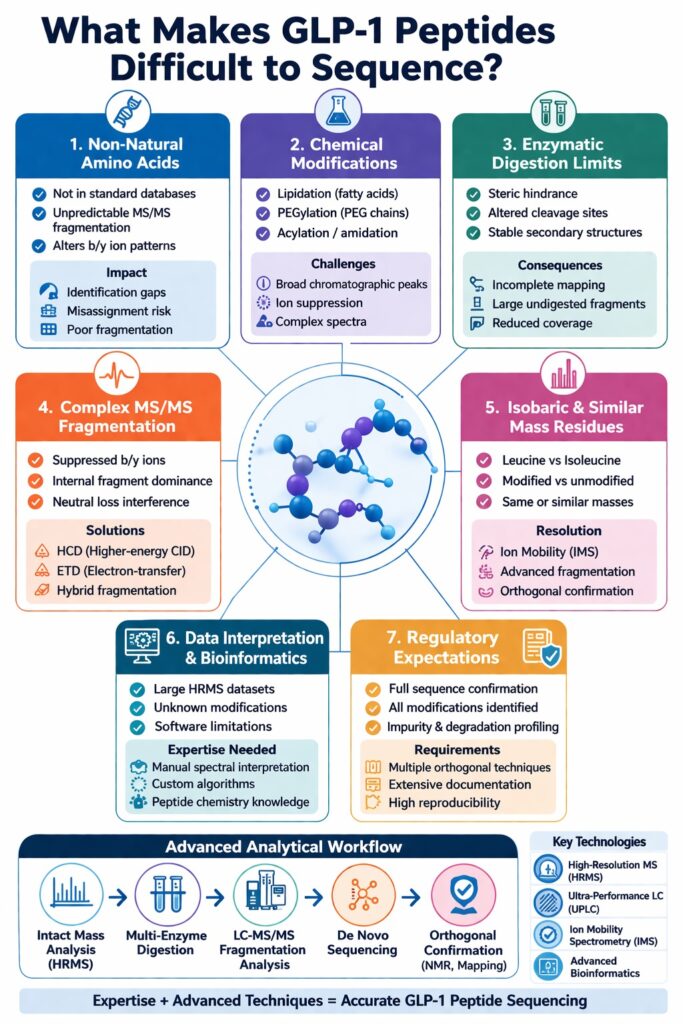 Challenges in Sequencing GLP-1 Peptides Challenges in Sequencing GLP-1 Peptides