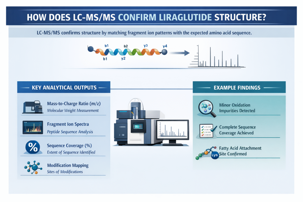 How Does LC-MSMS Confirm Liraglutide Structure
