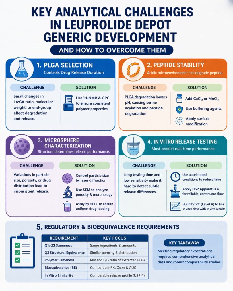 Leuprolide Depot Analytical Challenges