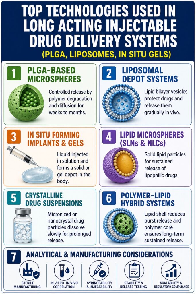 Long Acting Injectable Drug Delivery Technologies