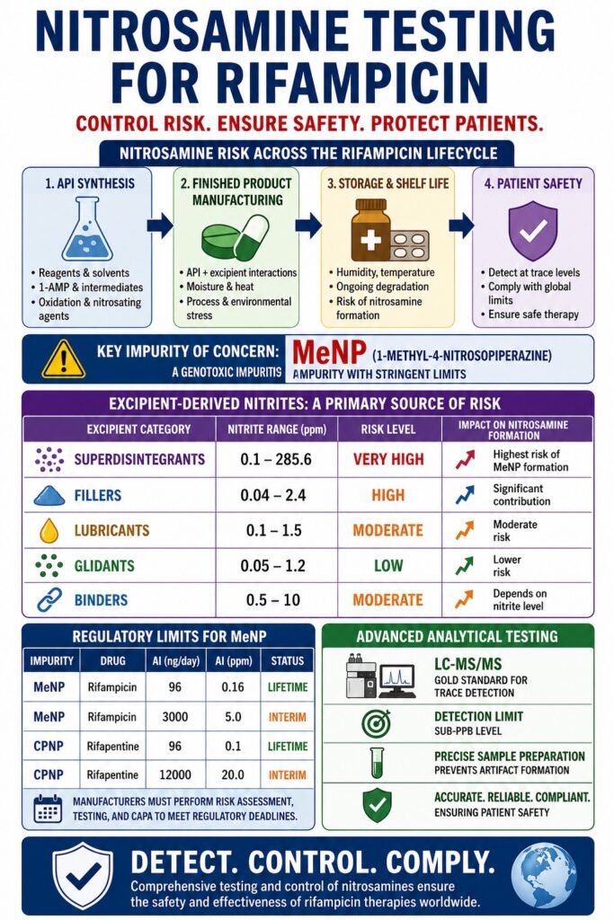 Nitrosamine Testing for Rifampicin