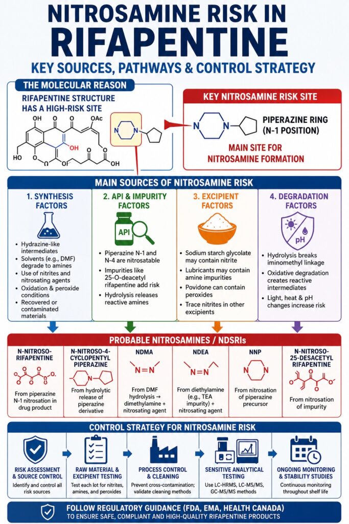 Nitrosamine Testing for Rifapentine
