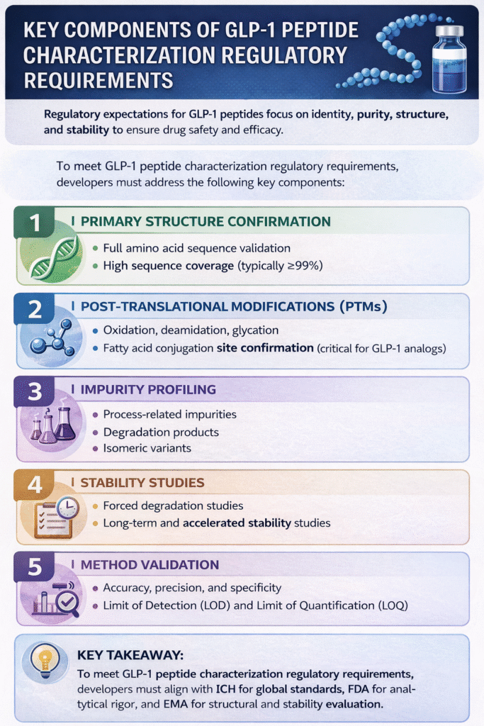 What Are the Key Components of GLP-1 Peptide Characterization Regulatory Requirements What Are the Key Components of GLP-1 Peptide Characterization Regulatory Requirements