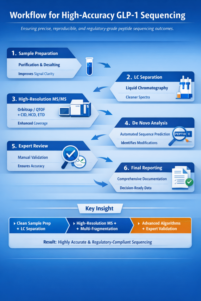 Workflow for High-Accuracy GLP-1 Sequencing