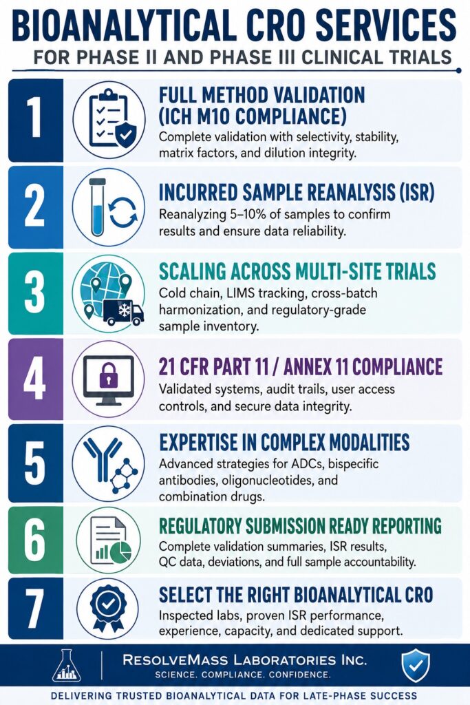 Bioanalytical CRO Services for Phase II Phase III 
