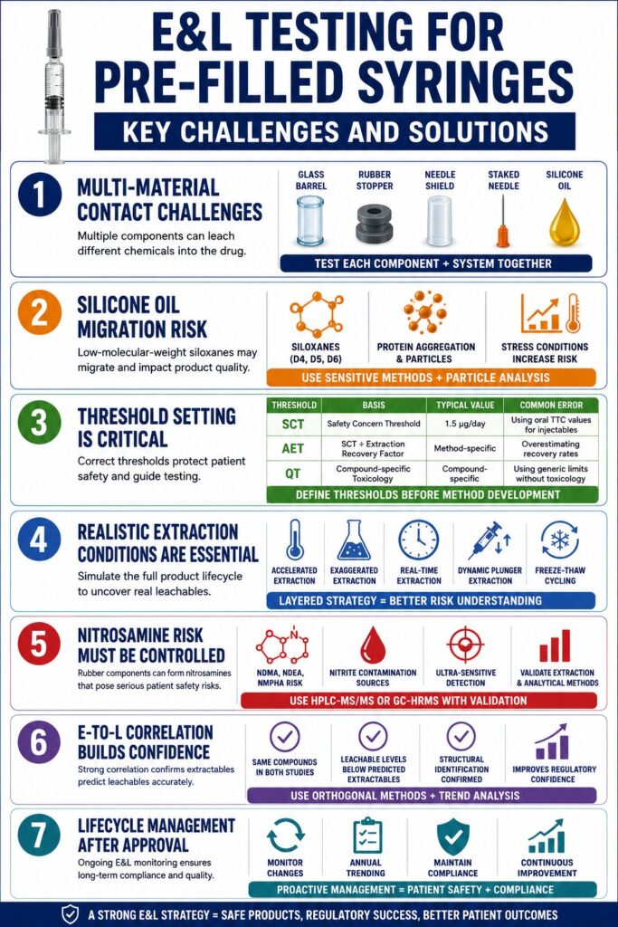 E&L Testing for Pre-Filled Syringes