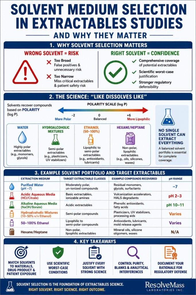 Solvents for Extractables Studies