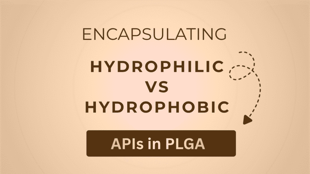 Encapsulating Hydrophilic vs Hydrophobic APIs in PLGA