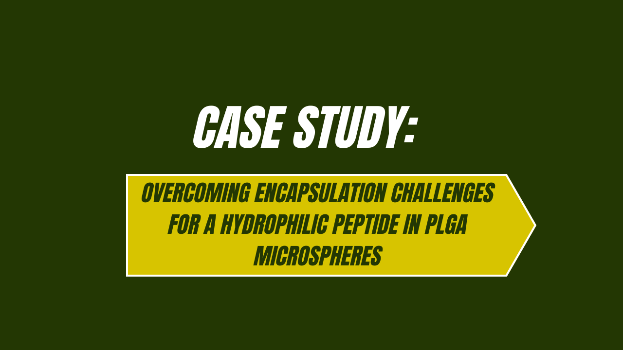 Case Study: Overcoming Encapsulation Challenges for a Hydrophilic Peptide in PLGA Microspheres