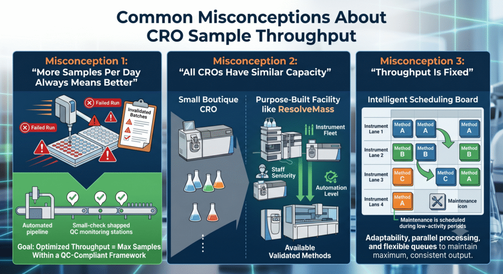 Common Misconceptions About CRO Sample Throughput Common Misconceptions About CRO Sample Throughput
