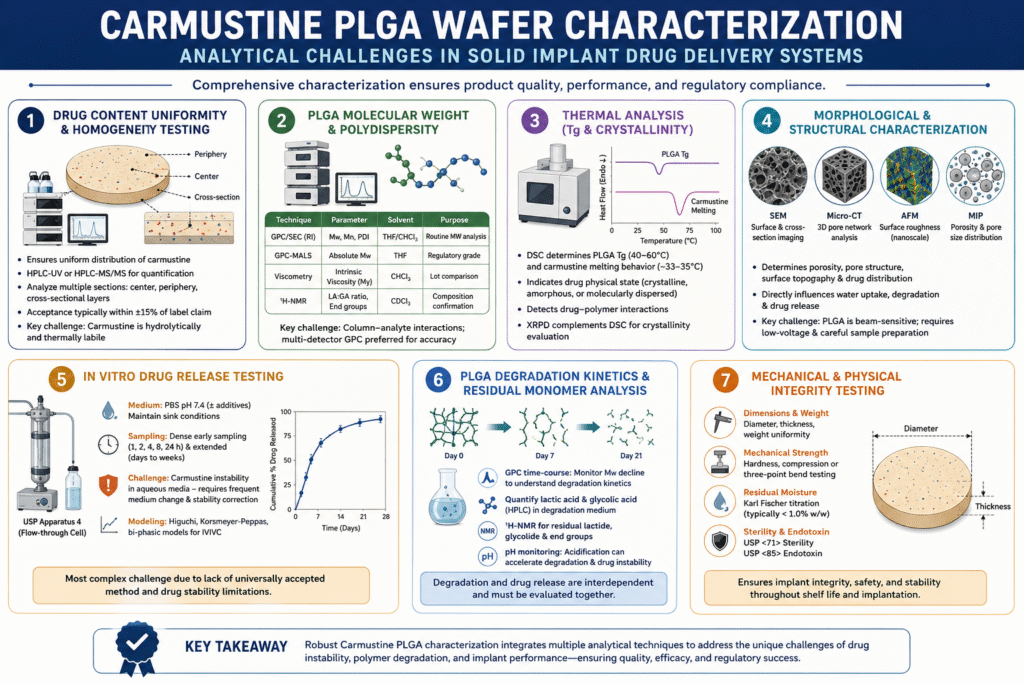 Core Analytical Challenges in Carmustine PLGA Wafer Characterization Core Analytical Challenges in Carmustine PLGA Wafer Characterization