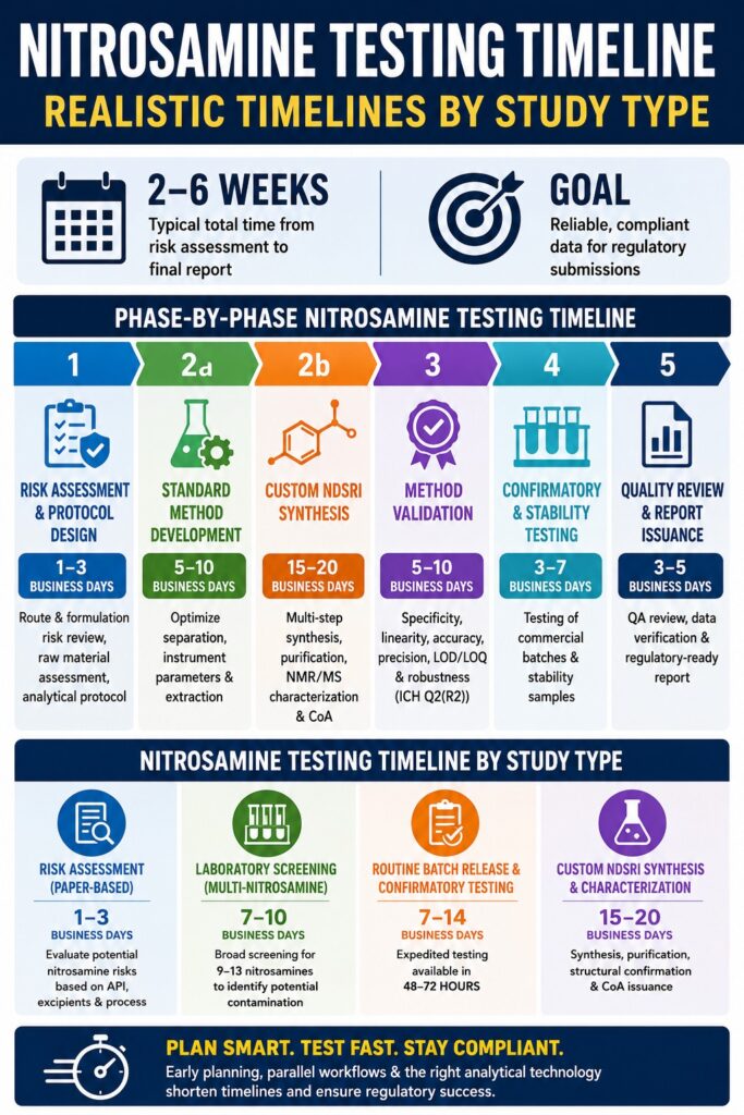 Nitrosamine Testing Timeline