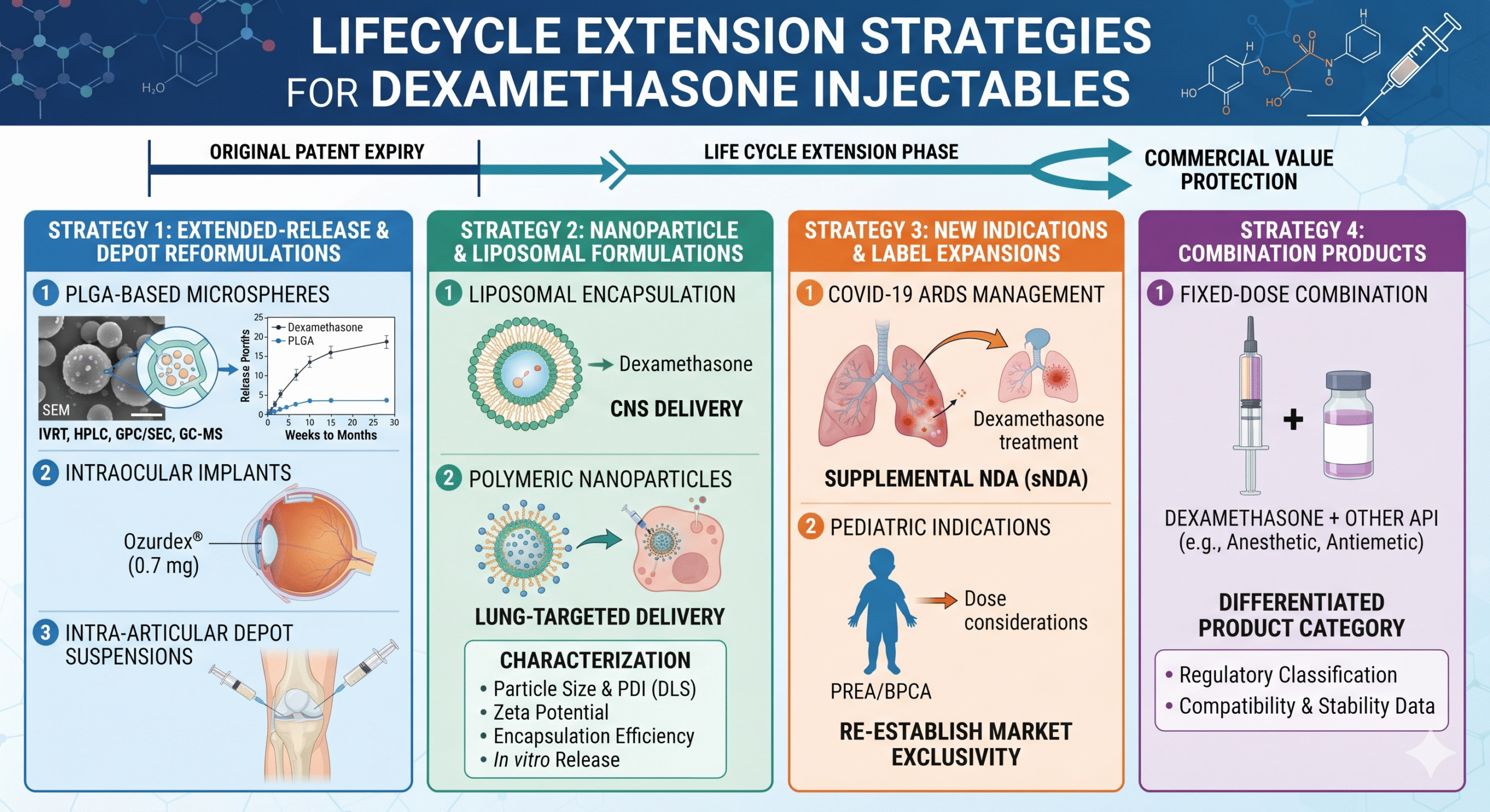 Stage 6 Lifecycle Extension Strategies for Dexamethasone Injectables