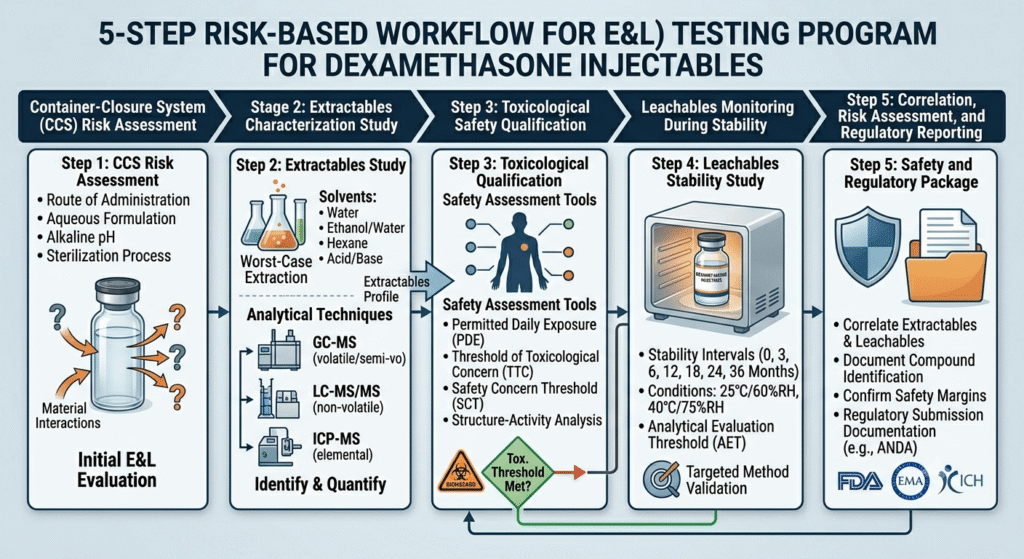 Step-by-Step E&L Testing Program for Dexamethasone Injectables Step-by-Step E&L Testing Program for Dexamethasone Injectables
