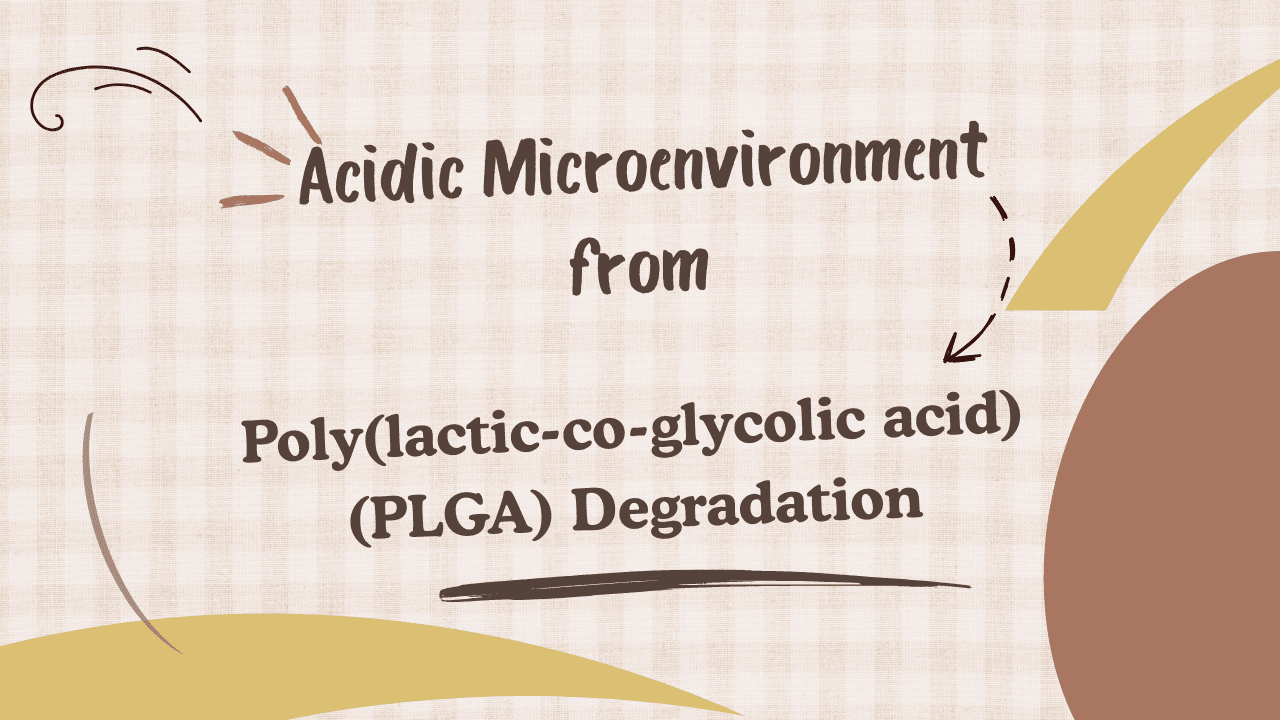 Acidic Microenvironment from PLGA Degradation