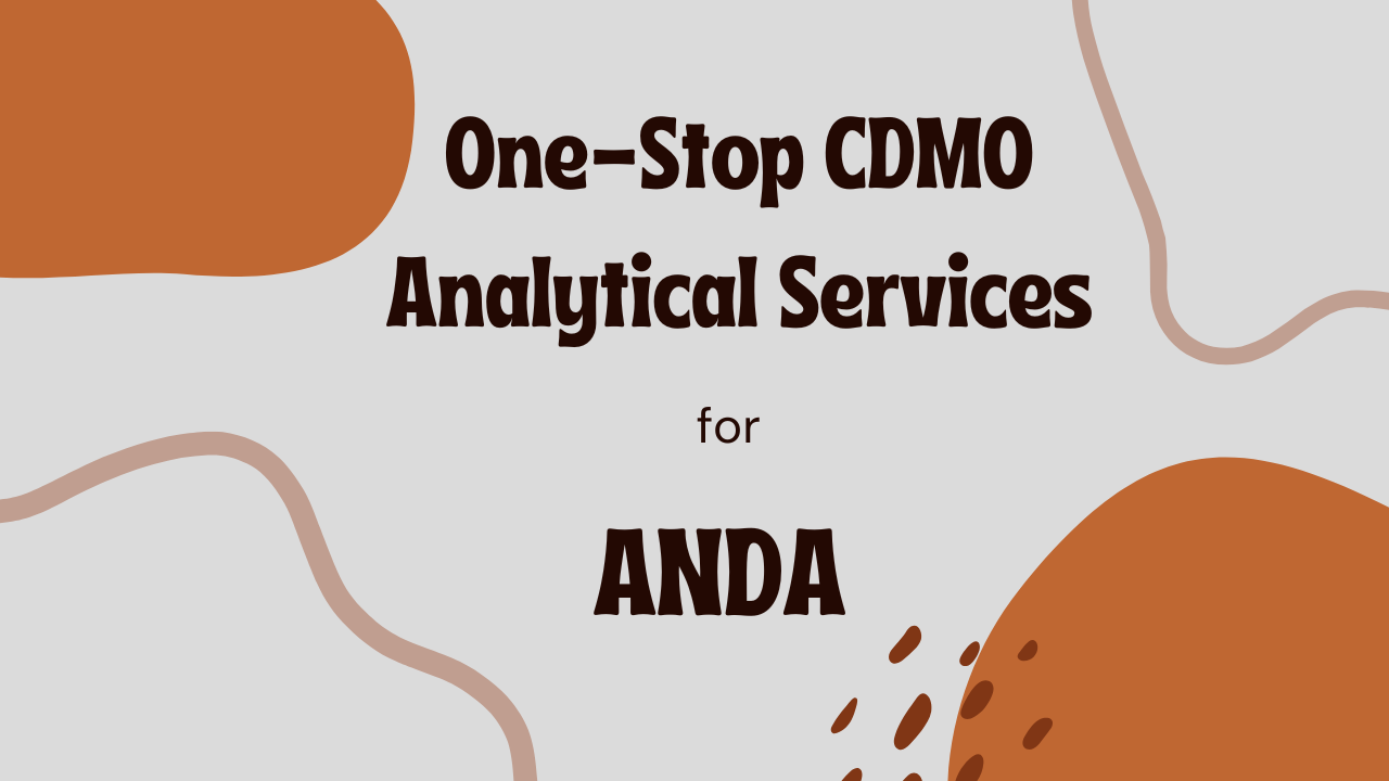 One-Stop CDMO Analytical Services for ANDA