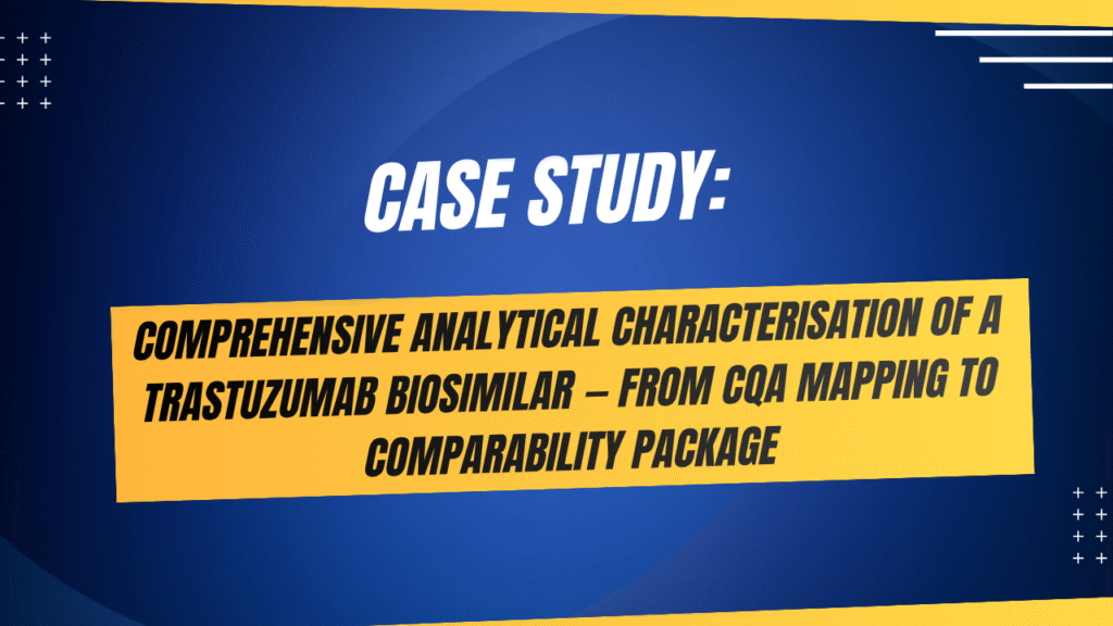 Case Study: Comprehensive Analytical Characterisation of a Trastuzumab Biosimilar — From CQA Mapping to Comparability Package